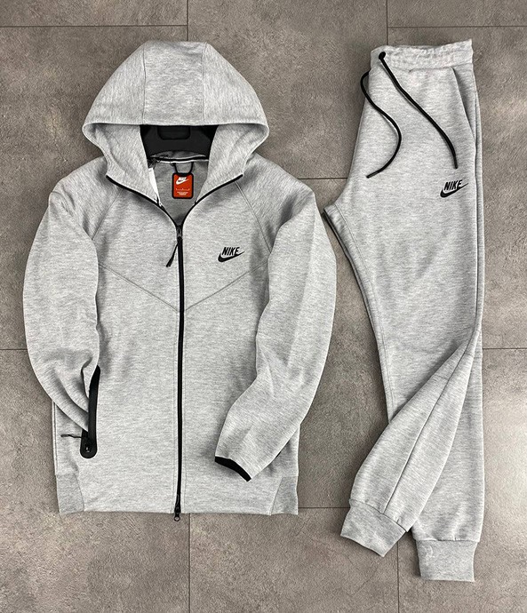 ست سویشرت شلوار NIKE TECH FLEECE 2023 طوسی سایز S
